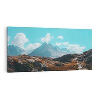 Obraz na płótnie 140x70 - Inspirujący Pejzaż - ścieżka, górska