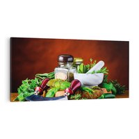 Obraz na płótnie 120x60 - Kulinarna przygoda - do kuchni, przyprawy