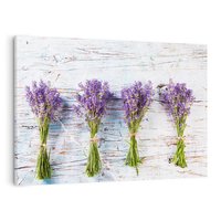 Obraz na płótnie 120x80 - Urok lawendowych pól - lawenda, kawiaty