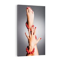 Obraz na płótnie 80x120 - Manicure i Pedicure - Piękno Paznokci - manicure, pedicure