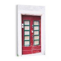 Obraz na płótnie 80x120 - Retro Przez Drzwi - drzwi, retro