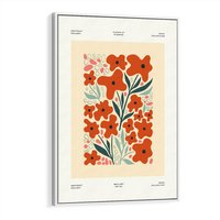 Obraz w ramie 70x100 - Refleksje Kolorowych Tajemnic - kwiaty, kompozycja - rama biała