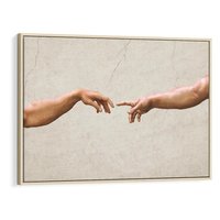 Obraz w ramie 70x50 - Antyczna Twórczość - inspiracja, Michał Anioł - rama drewno