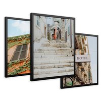 Zestaw obrazy w ramie 50x70 galeria - Podróż, Włochy, hotel, wakacje - rama czarna