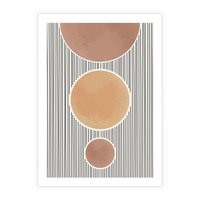 Plakat bez ramy 30x40 - Taniec Linii - abstrakcyjna nowoczesna sztuka, koła okręgi