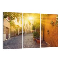 Obraz na płótnie 120x80 - Życie w ruchu - uliczka, miasto