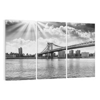 Obraz na płótnie 120x80 - Most w Mieście - most, miasto