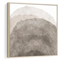 Obraz w ramie 80x80 - Przenikające Kształty - rozmyte cienie, abstrakcja - rama drewno