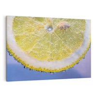 Obraz na płótnie 100x70 - Cytryna - Żółte Orzeźwienie - cytryna, owoce