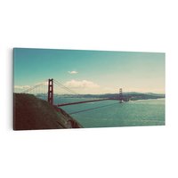 Obraz na płótnie 120x60 - Golden Gate - Most w USA - Golden Gate, USA