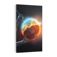 Obraz na płótnie 80x120 - Nieznane przestrzenie - planeta, kosmos