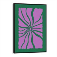 Obraz w ramie 50x70 - Bezczasowe Impresje - abstrakcyjny plakat, boho styl - rama czarna