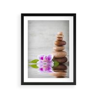 Plakat w ramie 30x40 - Spa japońskie: sztuka relaksu - spa, japońskie - rama czarna