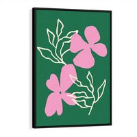 Obraz w ramie 50x70 - Wewnętrzne Fale - abstrakcyjny plakat, boho styl - rama czarna