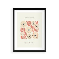 Plakat w ramie 40x50 - Dmuchawce w Abstrakcji - dmuchawce, abstrakcja - rama czarna