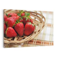 Obraz na płótnie 100x70 - Truskawka Radość Lata - truskawka, owoc