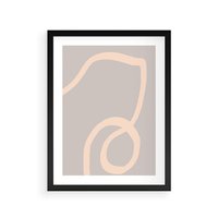 Plakat w ramie 40x50 - Wystylizowana Rewolucja - minimalistyczny obraz, nowoczesny - rama czarna