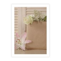 Plakat bez ramy 30x40 - Elegancja W Prostocie - kwiaty, mnimalizm