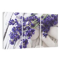 Obraz na płótnie 120x80 - relaks z aromatem - lawenda, spa