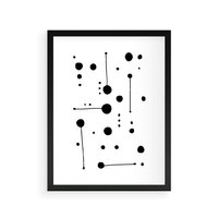 Plakat w ramie 30x40 - Złudne Odbicia - abstrakcja, minimalizm - rama czarna