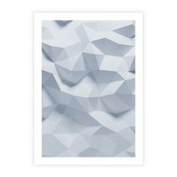 Plakat bez ramy 50x70 - Trójwymiarowa geometria - geometria, 3d