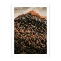 Plakat bez ramy 30x40 - Jesienna Godzina w Górach - góry, las w górach