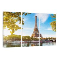 Obraz na płótnie 120x80 - Romantyczny Paryż pod Wieżą Eiffla - Paryż, Wieża