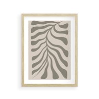 Plakat w ramie 50x70 - Zaklęte Kształty - nowoczesna sztuka, plakat modern - rama drewno