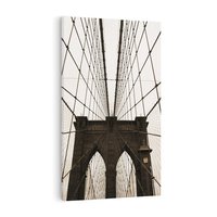 Obraz na płótnie 50x70 - Most z linami pod niebem - USA - most, liny