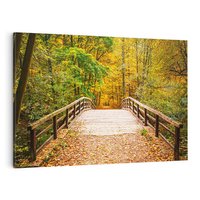 Obraz na płótnie 100x70 - Spacer Ścieżką w Las - ścieżka, spacer