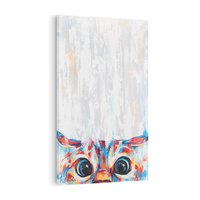 Obraz na płótnie 70x100 - Co ja Widzę - obraz olejny, śmieszny obraz kota