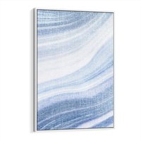 Obraz w ramie 50x70 - Abstrakcyjna akwarela - abstrakcja, akwarela - rama biała