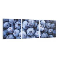 Obraz na płótnie 120x40 - Borówki Leśna Harmonia - borówki, owoce