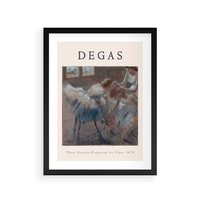 Plakat w ramie 40x50 - Elegancja Baletu na Plakacie - reprodukcja, degas - rama czarna