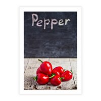 Plakat bez ramy 21x30 - Eksploracja smaków - papryka, kuchnia