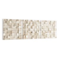 Obraz na płótnie 90x30 - Geometryczne 3D: Abstrakcyjna Harmonia - geometryczne, 3D