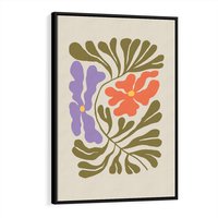 Obraz w ramie 70x100 - Bezgraniczne Impresje - kwiaty, abstrakcja - rama czarna