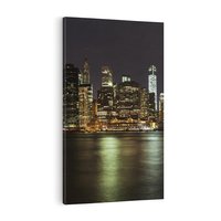 Obraz na płótnie 80x120 - Nowy Jork nocą - New York, Nowy