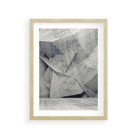 Plakat w ramie 50x70 - Architektura w trójwymiarowym wymiarze - architektura, 3D - rama drewno