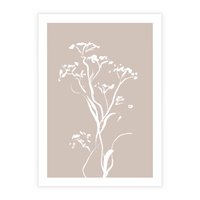 Plakat bez ramy 30x40 - Harmonijne Mini Boho - minimalistyczny delikatny obraz, beżowe odcienie