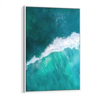 Obraz w ramie 80x120 - Siła i Spokój - morze, ocean - rama biała