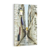 Obraz na płótnie 70x100 - Urok Włoskiej Uliczki - włoska, uliczka