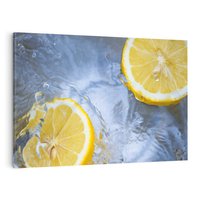 Obraz na płótnie 120x80 - Cytryny Kwasowa Świeżość - cytryny, owoce