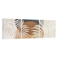 Obraz na płótnie 90x30 - Kompozycje ukrytych myśli - symetria, dwa koła po środku