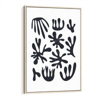 Obraz w ramie 70x100 - Rozmyte Granice Wspomnień - inspiracja mattise, abstrakcja - rama drewno