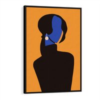 Obraz w ramie 70x100 - Transformacja Form - sztuka nowoczesna, plakat - rama czarna