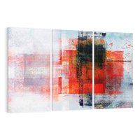 Obraz na płótnie 120x80 - Burza Emocji - wyrazista abstrakcyjna sztuka, dramatyzm