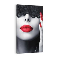 Obraz na płótnie 70x100 - Piękno usta i szminka - usta, szminka