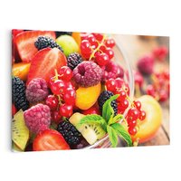 Obraz na płótnie 70x50 - Smakowite Porywy - owoce, jedzenie