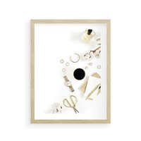 Plakat w ramie 30x40 - Luksusowy Lifestyle - kompozycja lifestyle, fotografia - rama drewno
